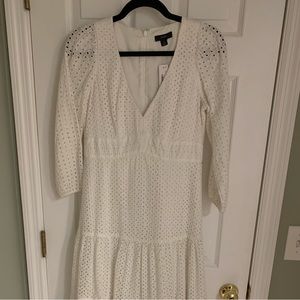 J Crew eyelet white dress